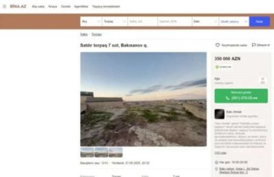 Bakıda dağ satışa çıxarıldı - FOTO
