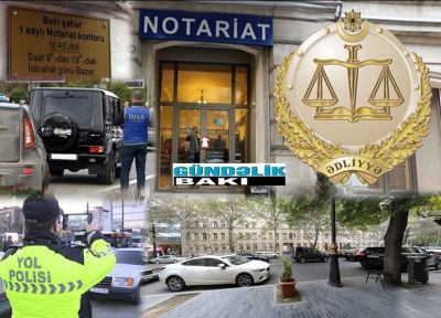 1 saylı  notariat-tərcümə  kontorunda nələr baş verir..?  - Kontorun qabağında  avtomobil saxlamağın  cəriməsi  neçəyə başa  gəlir..?
