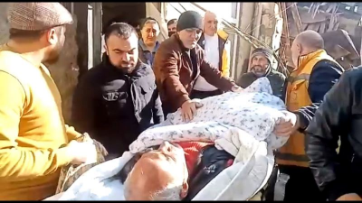 Nəsimi rayonunda ailənin evini başına uçurdular, bir nəfər xəsarət aldı