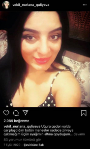 Vəkil  Nurlana Quliyeva  ƏDALƏT və HÜQUQ-la deyil, bazar adamları ilə oturub-durur... - Nurlana Quliyeva məhkəmə prosesində özünü sosial şəbəkədəki (fb) kimi aparır...