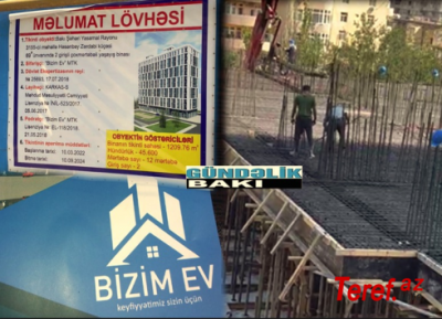“Bizim Ev” MTK küləkli havada sakinlərin başına beton, qum, çınqıl ələyir… -