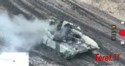T-90 “Prorıv” yanır -