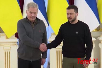 Prezident: Finlandiya Ukrayna ordusuna təlim keçməyə və tank verməyə hazırdır
