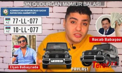 Heç kimdən qorxmayan, ən qudurğan məmur balası  -