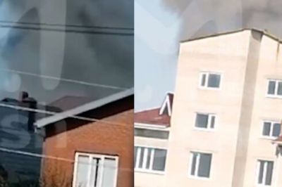 Rusiya aerodromuna raket hücumu olub - VİDEO