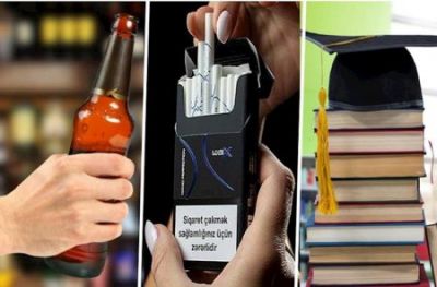 Azərbaycanda nəyə çox pul xərclənir: - içki və siqaretə, yoxsa təhsilə?