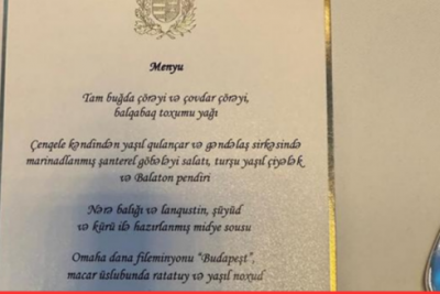 Prezidentlərə təqdim olunan yemək menyusu – FOTO