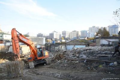 Bakıda böyük söküntü işləri başladı, park salınacaq - TƏFƏRRÜAT
